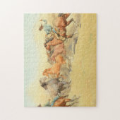 Roping Horses, 1945 von Maynard Dixon Puzzle (Vertikal)