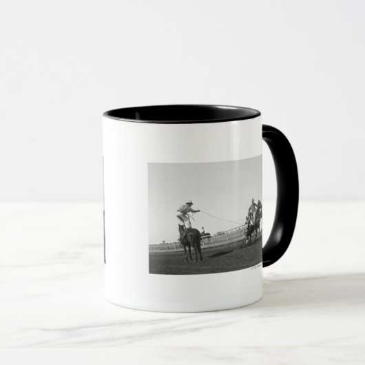 Roping Pferd Tasse (VorderseiteRechts)