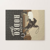Roping Roundup Cowboy Rodeo Personalisiert anzeige Puzzle (Horizontal)