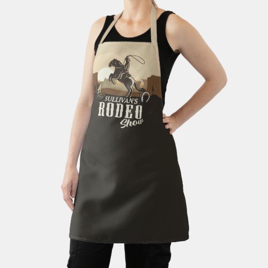 Roping Roundup Cowboy Rodeo Personalisiert anzeige Schürze (InSitu)