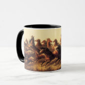 Roping Wild Horses von James Walker Tasse (Vorderseite Links)