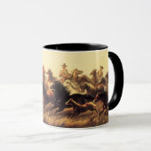 Roping Wild Horses von James Walker Tasse (VorderseiteRechts)