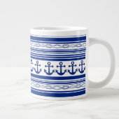 Ropings und Streifen Jumbo-Tasse (Rechts)