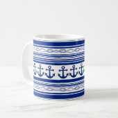 Ropings und Streifen Kaffeetasse (Vorderseite Links)