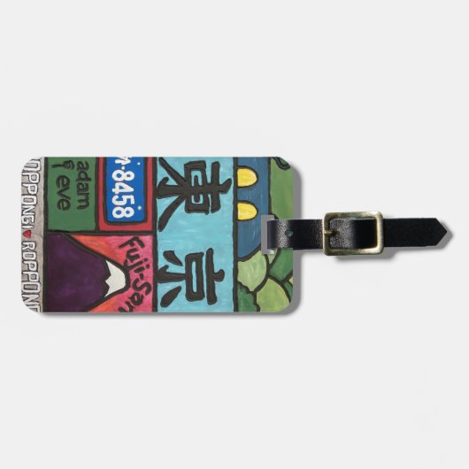 Roppongi-Gepäckmarke Gepäckanhänger (Vorderseite horizontal)