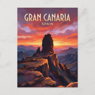 Roque Nublo Spanien Postkarte