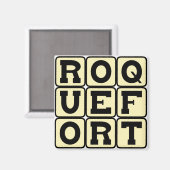 Roquefort, französischer Blaukäse Magnet (Vorderseite/Rückseite)