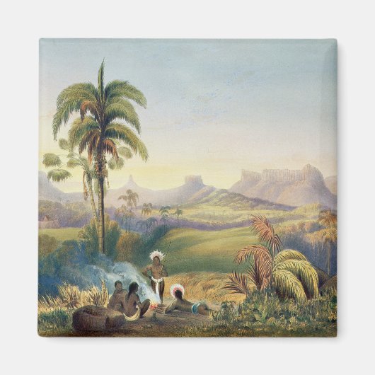 Roraima, ein bemerkenswertes Gebirge des Sandstein Magnet (Vorne)
