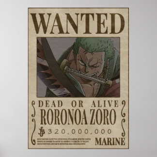 RORANORA ZORO Ein Stück Gewollt Poster