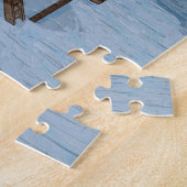 Rorbu Lofoten Bergen Norwegen Landschaftsbild Illu Puzzle (Seite)