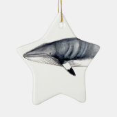 Rorcual aliblanco navideño Schmuck Minke whale Keramikornament (Rechts)
