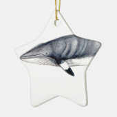 Rorcual aliblanco navideño Schmuck Minke whale Keramikornament (Links)