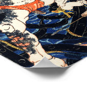 Rori Hakucho Chojun von Utagawa Kuniyoshi Poster (Ecke)