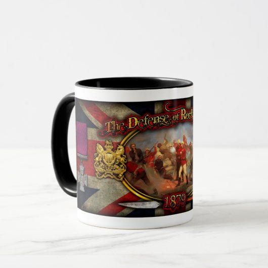 Rorke's Drift-Gedenkfeier Kaffee Tasse (Vorderseite Links)