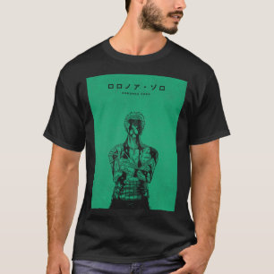 Roronoa Zoro grüne Manga-Stil-Illustration T-Shirt