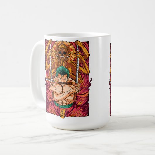 Roronoa Zoro One Piece Kaffeetasse (Vorderseite Links)