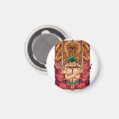 Roronoa Zoro One Piece Magnet (Vorderseite/Rückseite)