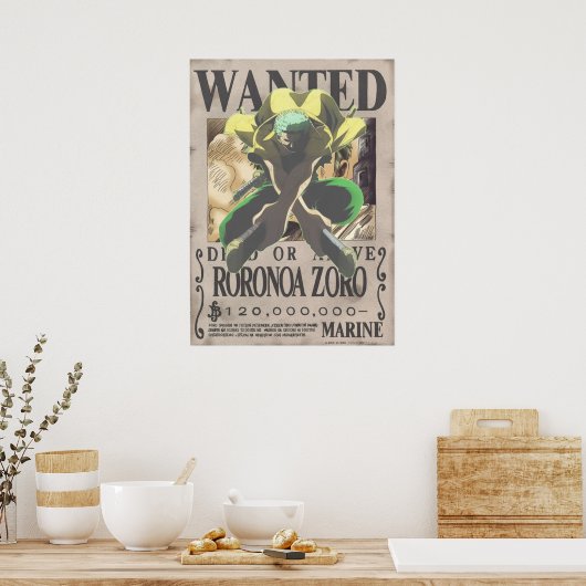 Roronoa Zoro Poster (Küche)