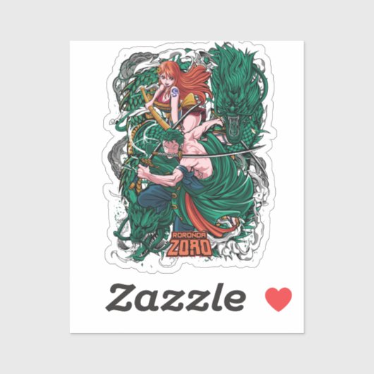 Roronoa Zorro One Piece Aufkleber (Blatt)