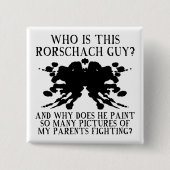 Rorschach Ink Blot Test Funny Button Abzeichen But (Vorderseite)
