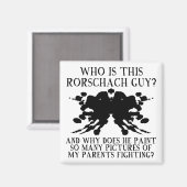 Rorschach Ink Blot Test Funny Kühlschrankmagnet (Vorderseite/Rückseite)