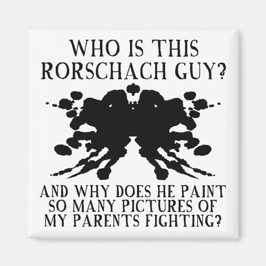 Rorschach Ink Blot Test Funny Kühlschrankmagnet (Vorne)