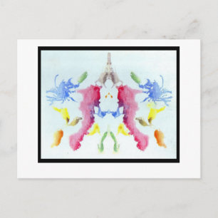 Rorschach Inkblot 10,0 Postkarte