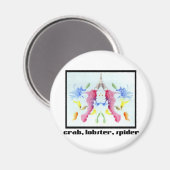 Rorschach Inkblot 10 Magnet (Vorderseite/Rückseite)