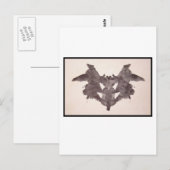 Rorschach Inkblot 1,0 Postkarte (Vorne/Hinten)