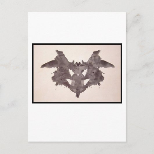 Rorschach Inkblot 1,0 Postkarte (Vorderseite)