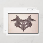 Rorschach Inkblot 1,0 Postkarte (Vorne/Hinten)