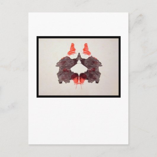 Rorschach Inkblot 2,0 Postkarte (Vorderseite)