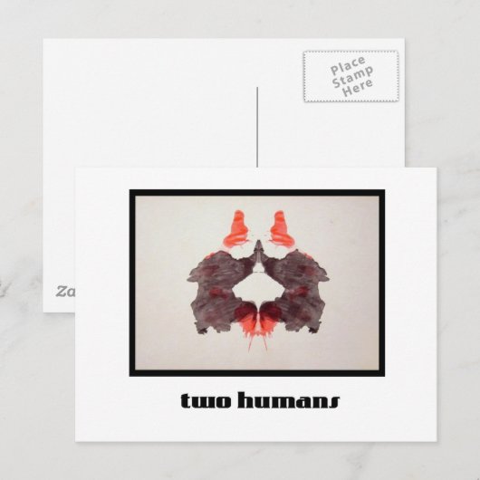 Rorschach Inkblot 2 Postkarte (Vorne/Hinten)