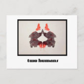 Rorschach Inkblot 2 Postkarte (Vorderseite)