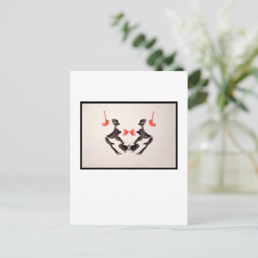 Rorschach Inkblot 3,0 Postkarte (Stehend Vorderseite)