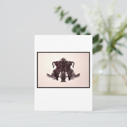 Rorschach Inkblot 4,0 Postkarte (Stehend Vorderseite)