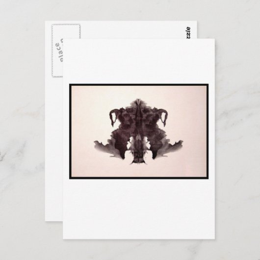 Rorschach Inkblot 4,0 Postkarte (Vorne/Hinten)