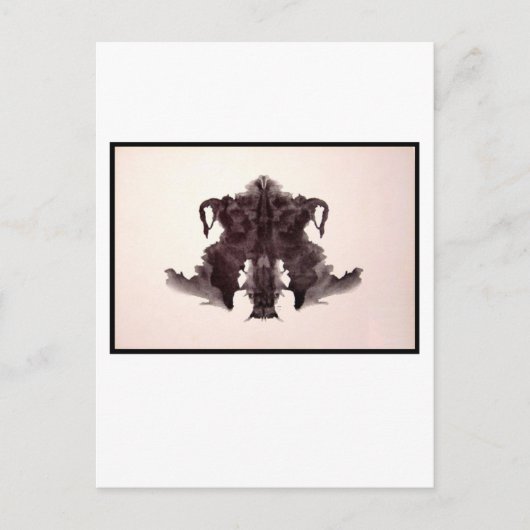 Rorschach Inkblot 4,0 Postkarte (Vorderseite)