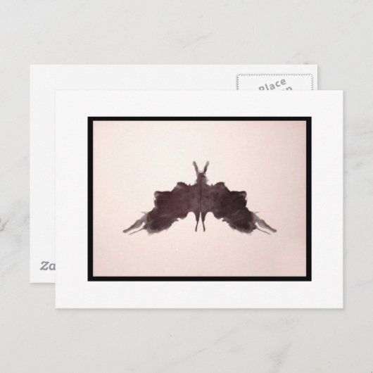 Rorschach Inkblot 5,0 Postkarte (Vorne/Hinten)