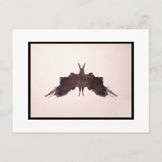 Rorschach Inkblot 5,0 Postkarte (Vorderseite)