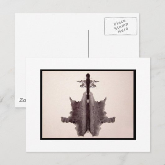 Rorschach Inkblot 6,0 Postkarte (Vorne/Hinten)