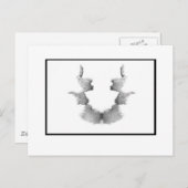 Rorschach Inkblot 7,0 Postkarte (Vorne/Hinten)