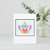 Rorschach Inkblot 8,0 Postkarte (Stehend Vorderseite)