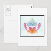 Rorschach Inkblot 8,0 Postkarte (Vorne/Hinten)