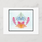 Rorschach Inkblot 8,0 Postkarte (Vorderseite)