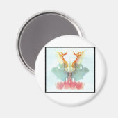 Rorschach Inkblot 9,0 Magnet (Vorderseite/Rückseite)