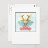 Rorschach Inkblot 9,0 Postkarte (Vorne/Hinten)
