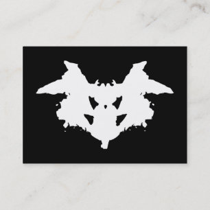 Rorschach Inkblot Business Card Visitenkarte