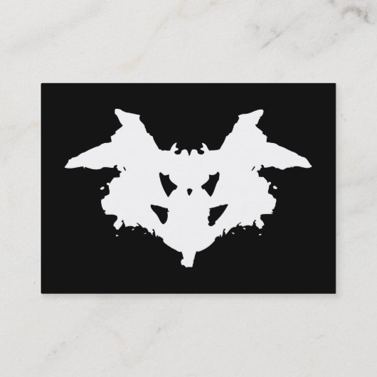 Rorschach Inkblot Business Card Visitenkarte (Rückseite)