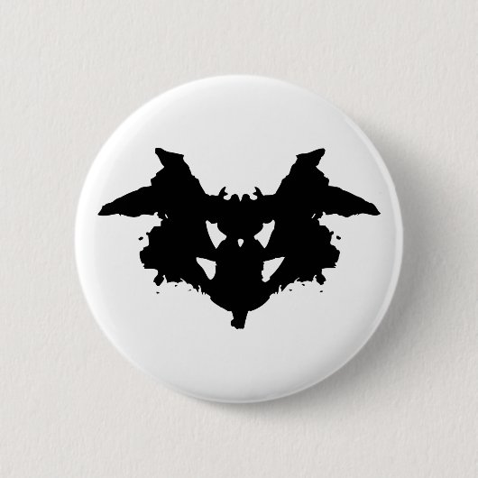 Rorschach Inkblot Button (Vorderseite)